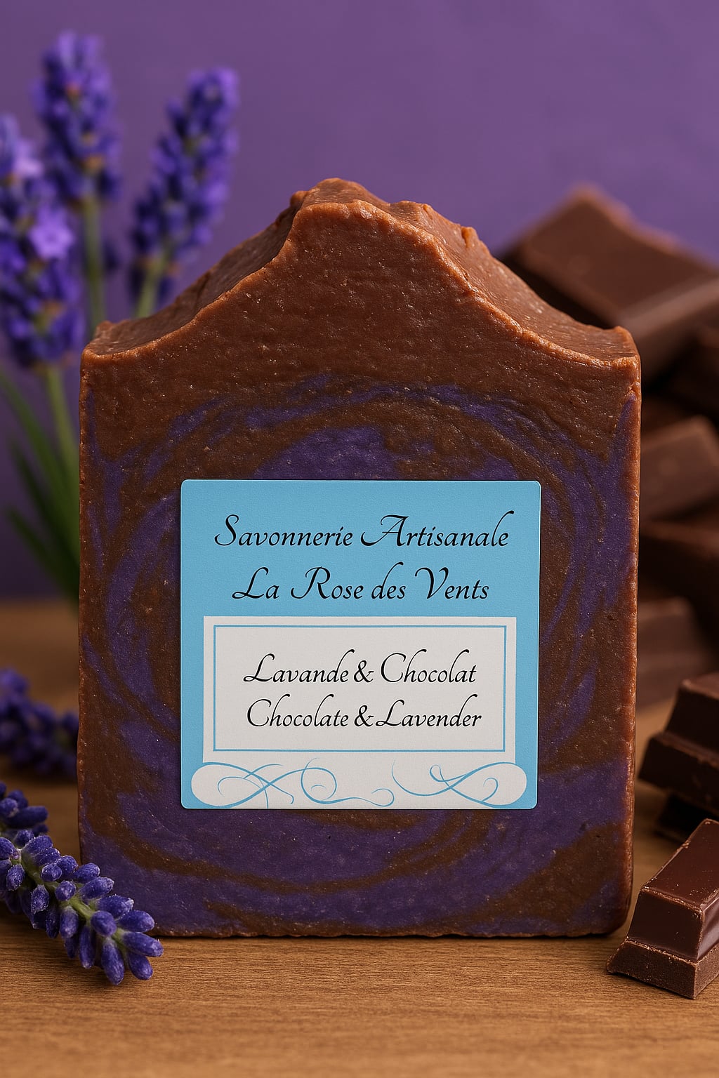 Savon Chocolat et Lavande