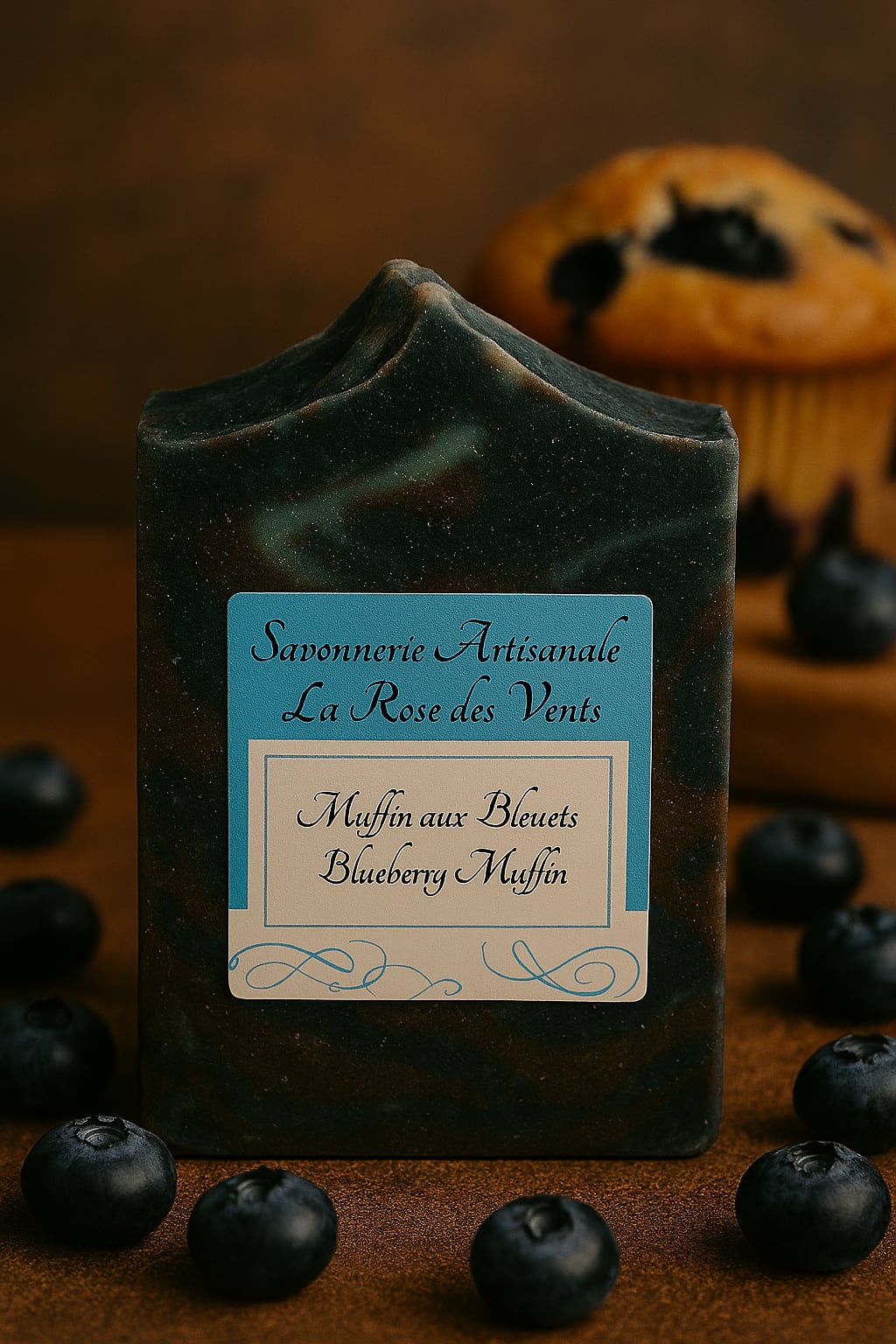 Savon muffin aux Bleuets